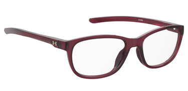 Designer Women Under Armour Eyeglasses: UA 5025 - Crystal Red(2)- SpecSMART Eye Clinic (Diagonal View)